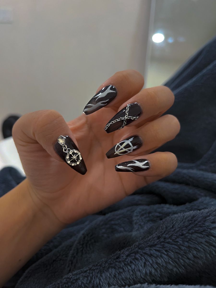 ateez inspired nails