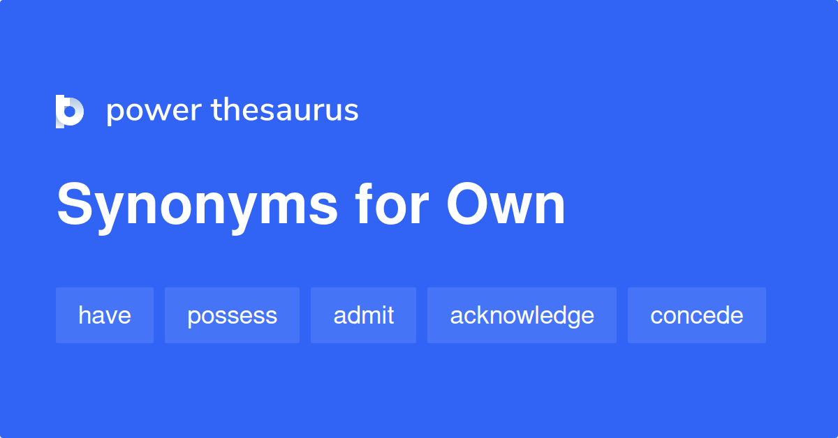 own thesaurus