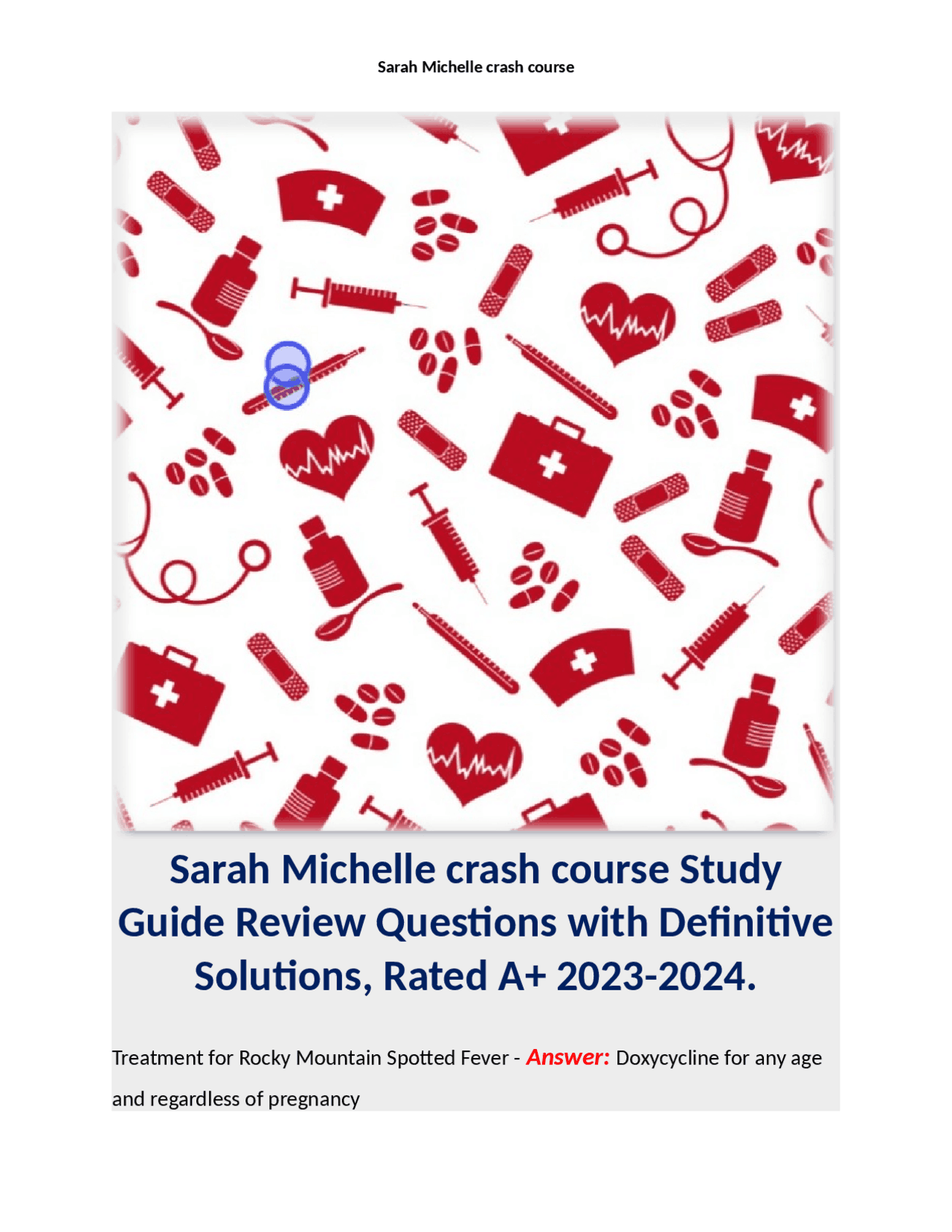 sarah michelle np review crash course