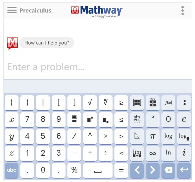 mathway solutions