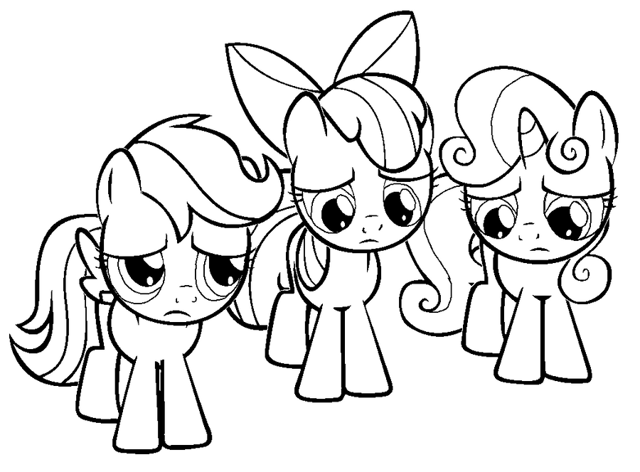 cutie mark crusaders coloring pages