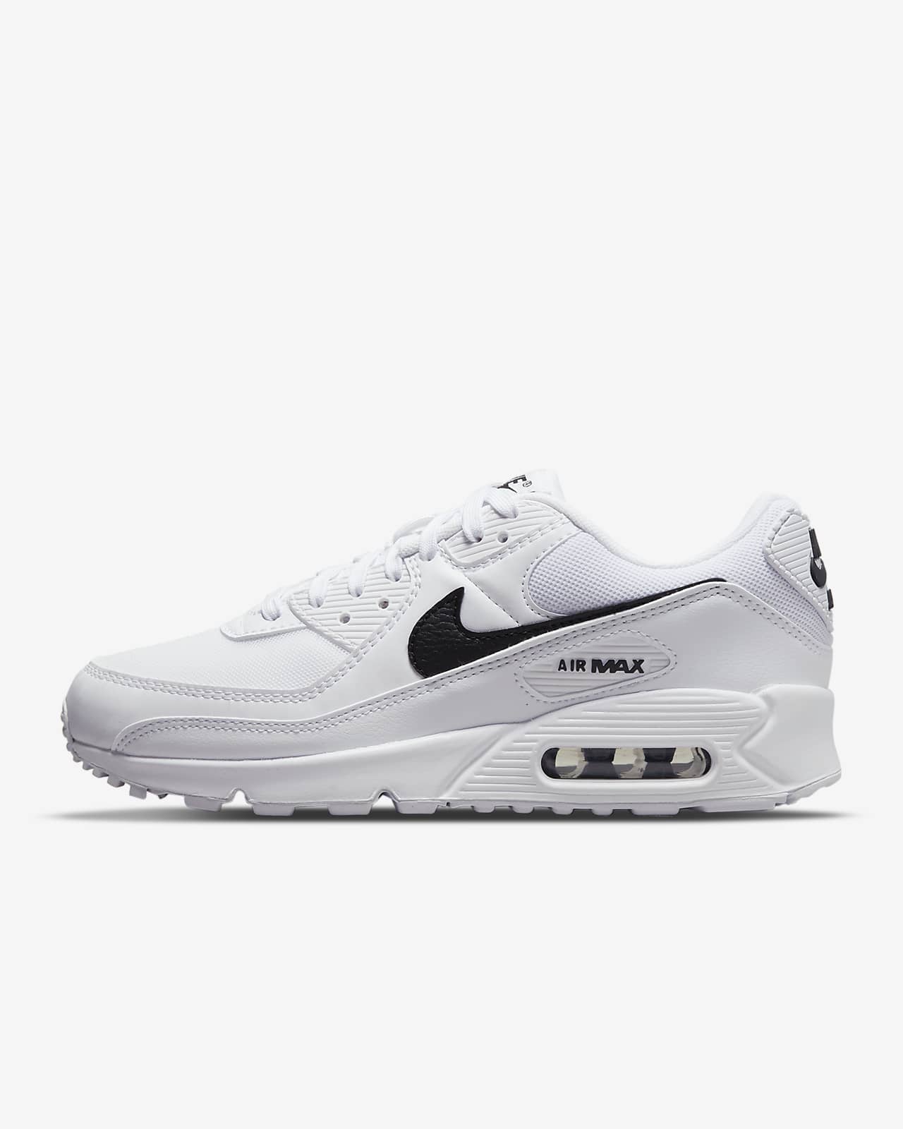 air max 90 black black white