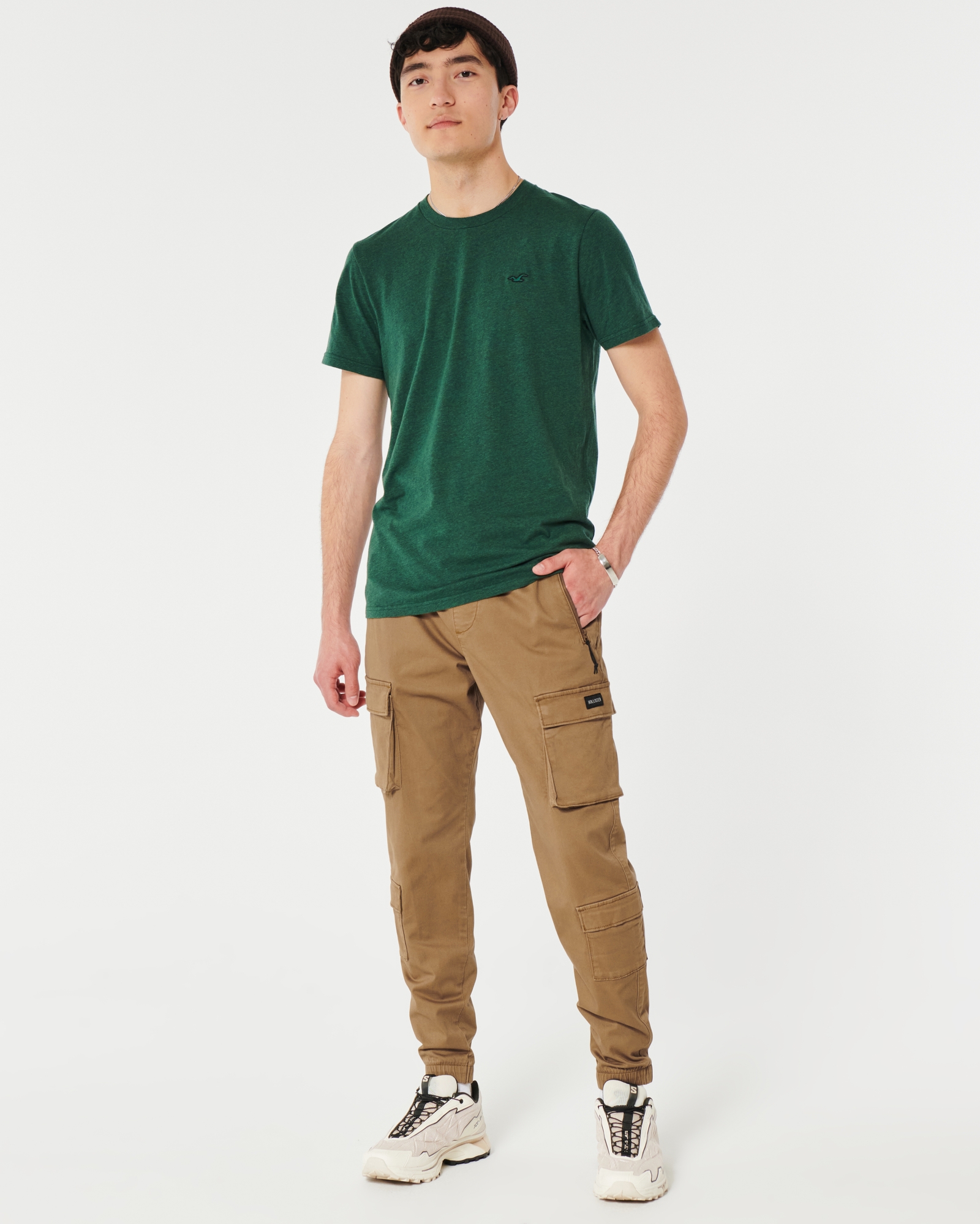 hollister cargo joggers