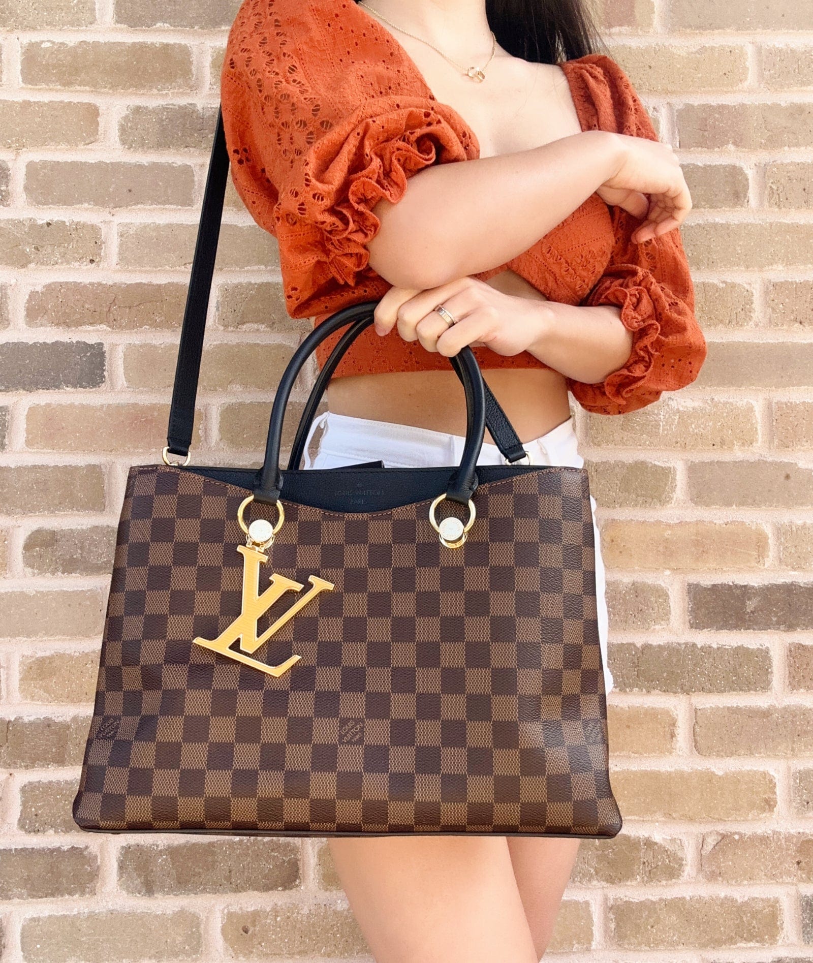 lv bag brown