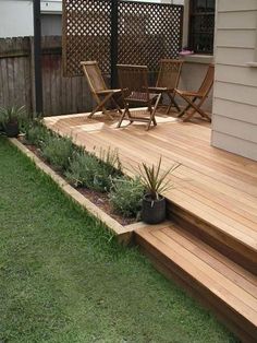 stepped decking ideas