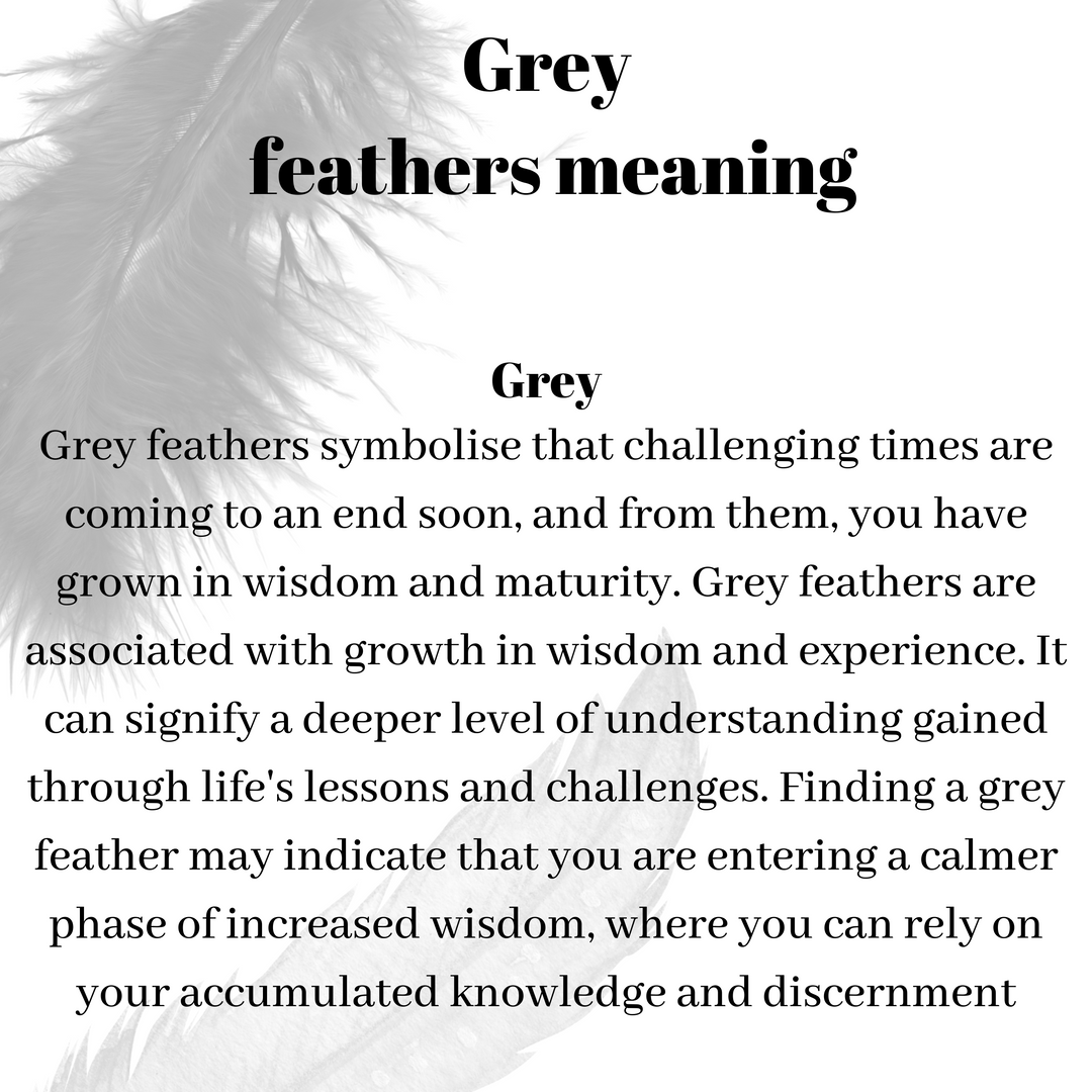 dark grey feather meaning