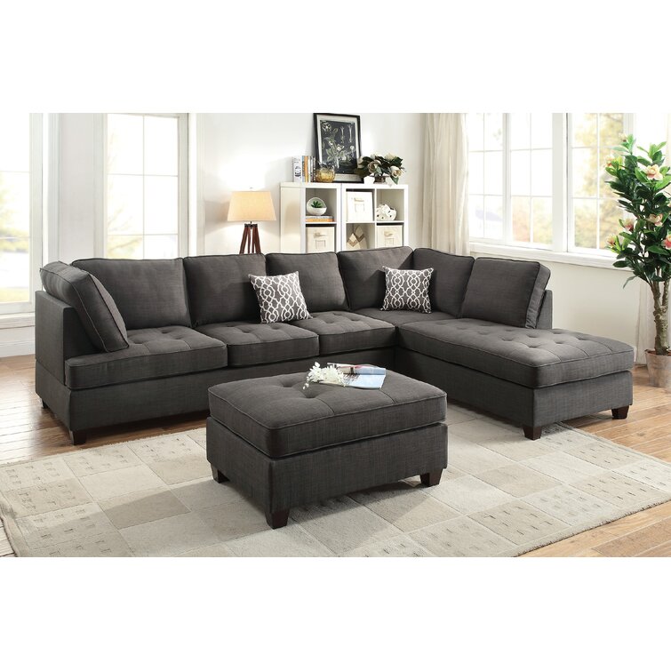 wayfair grey sofa