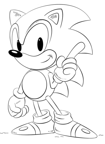 imagenes de sonic para pintar