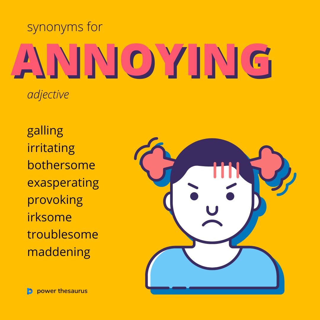 synonyms for annoyed