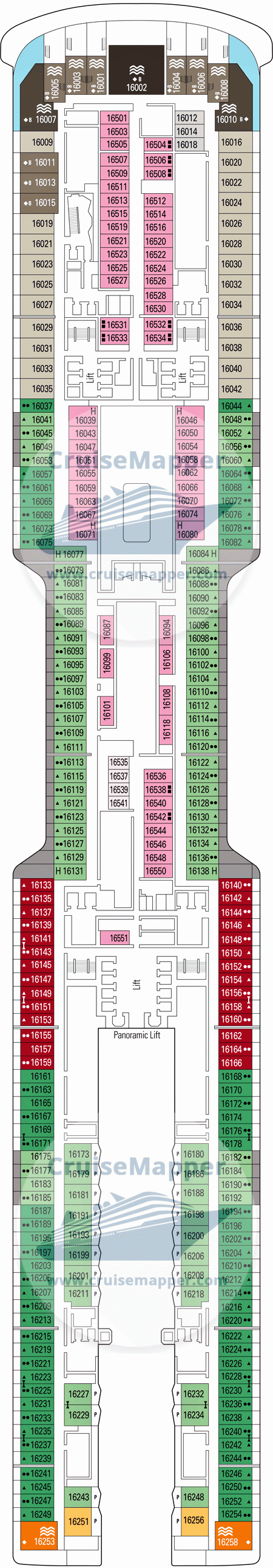 msc world america deck plan