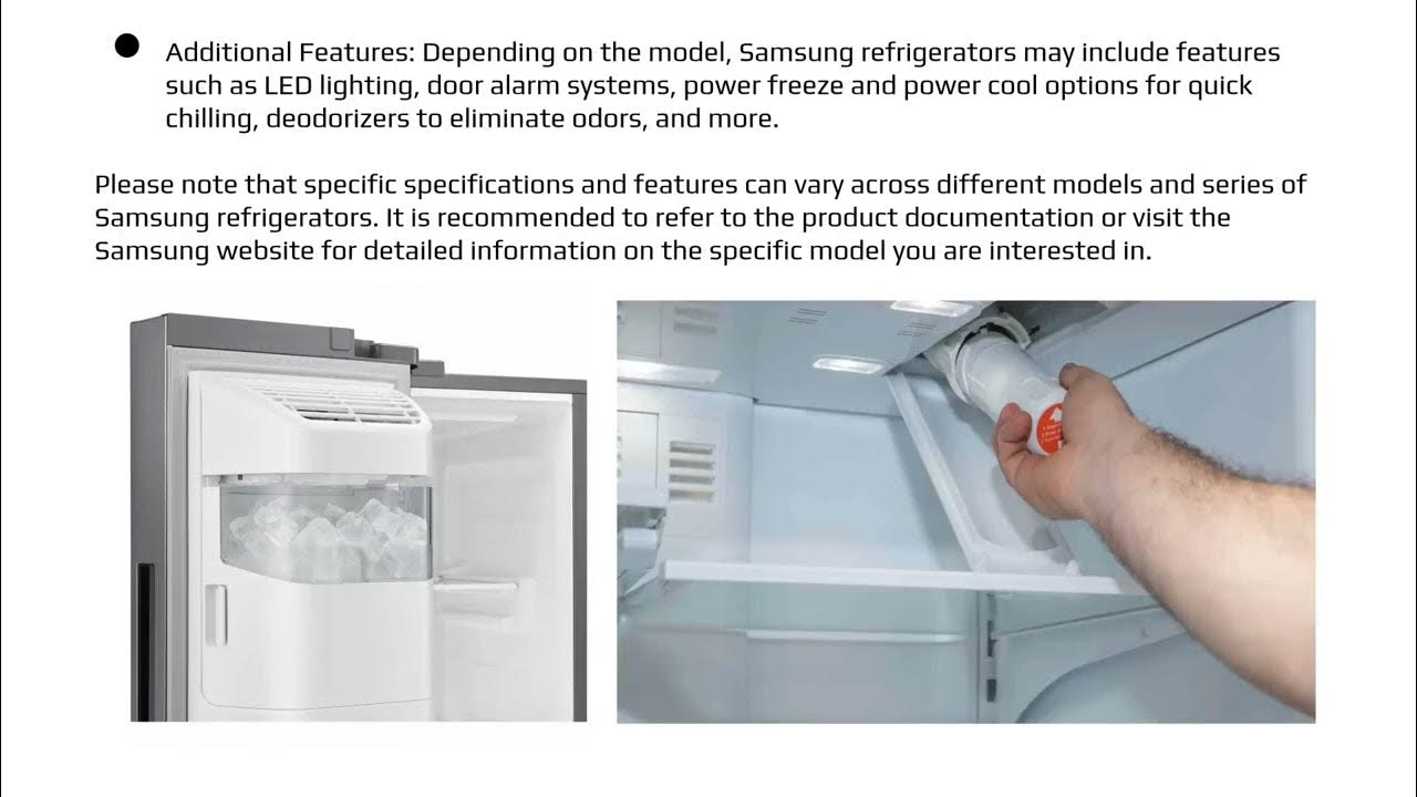 samsung refrigerator operating instructions