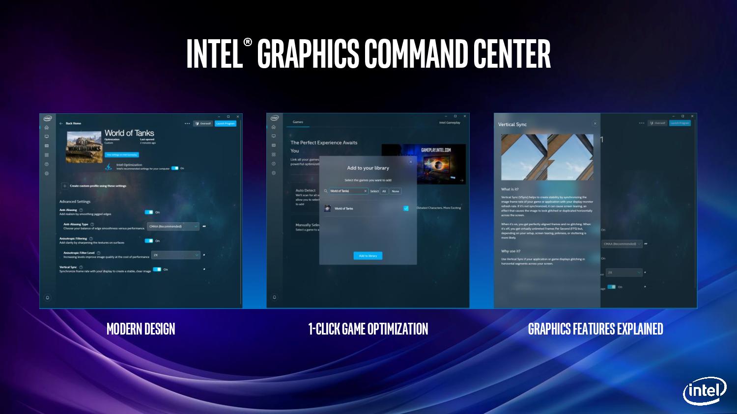 intel command center