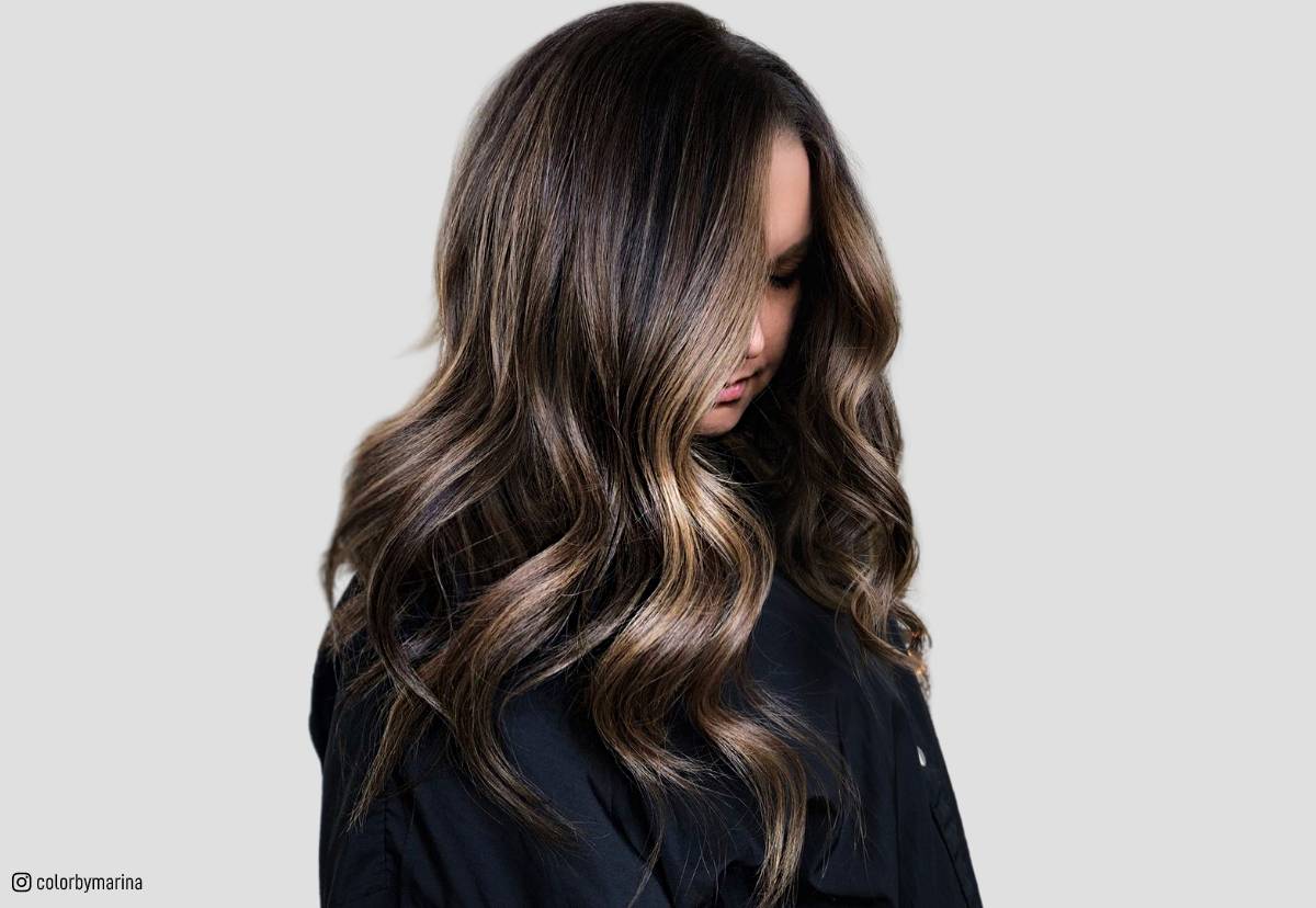 color of highlights for dark brown hair