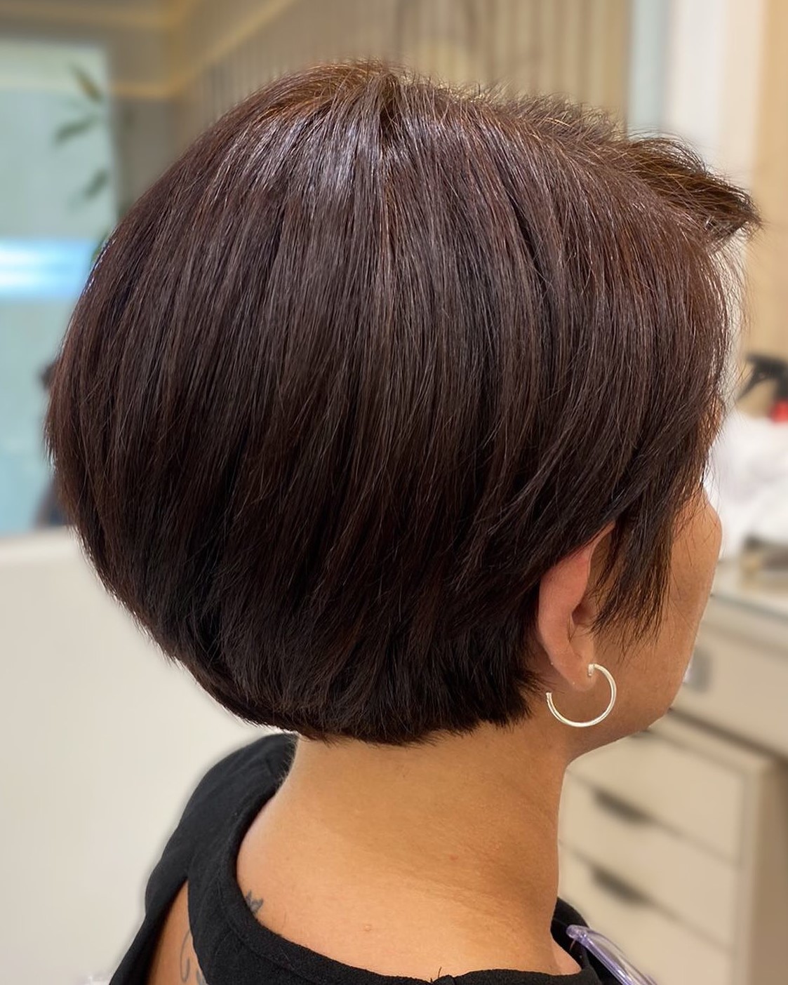 short thick hair bob