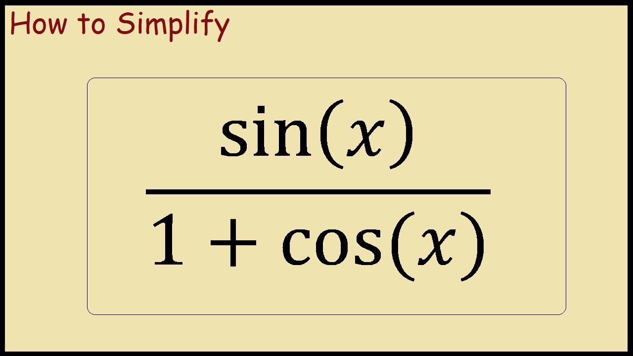 1 cosx sinx