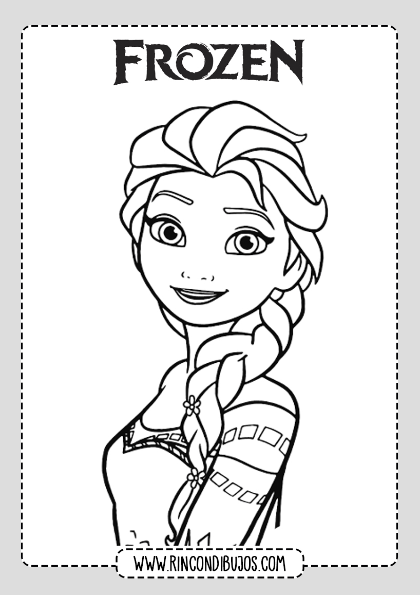 imagenes para imprimir y colorear de frozen