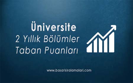 iki yıllık lisans bölümleri