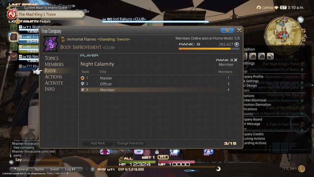 ffxiv how to search for free company