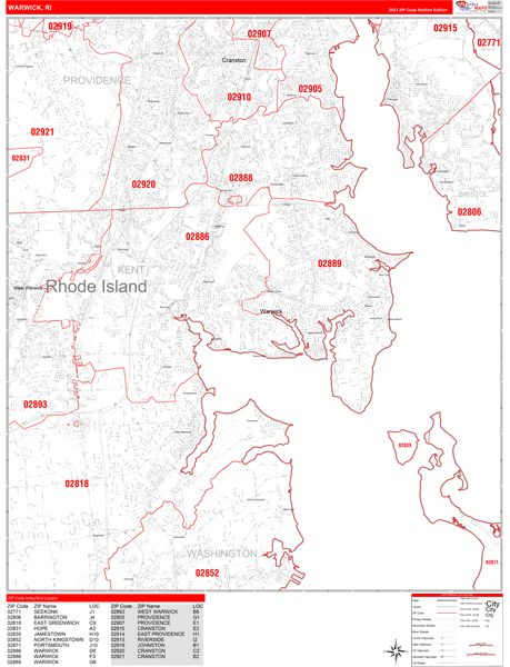 warwick ri postal code