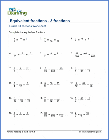 write three equivalent fraction of 2 3