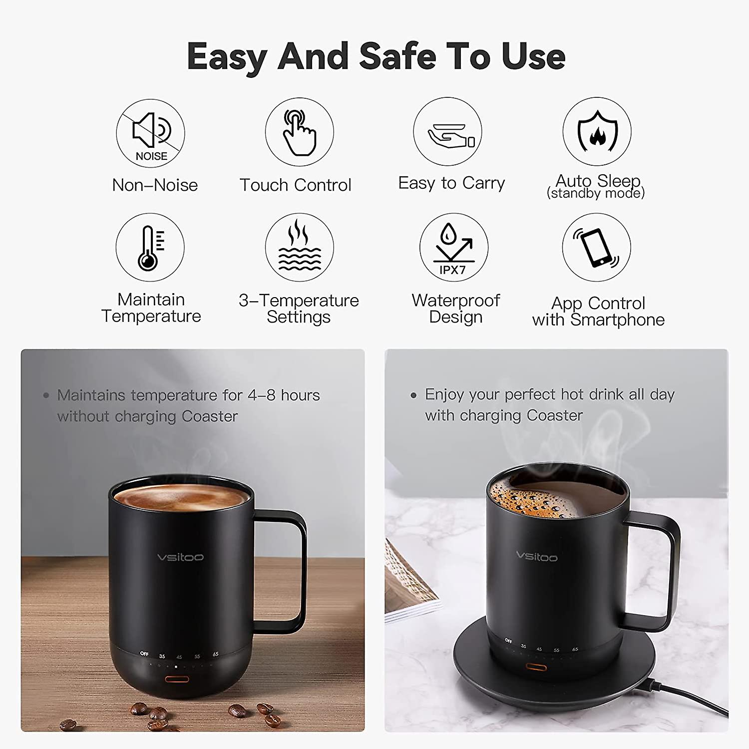 battery heated coffee mug