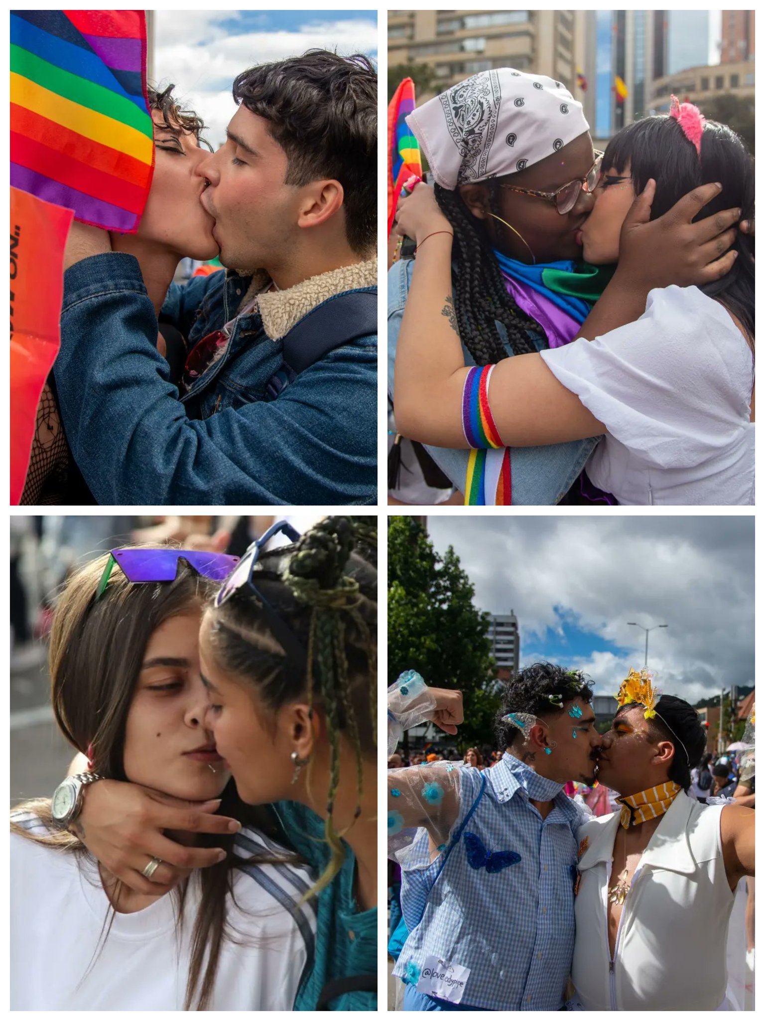 beso arcoiris twitter