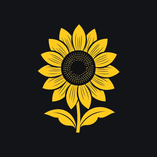 girasol minimalista