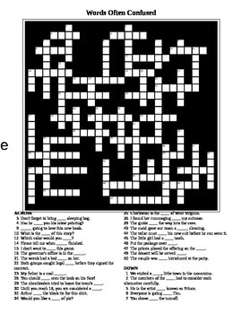 crossword confuse