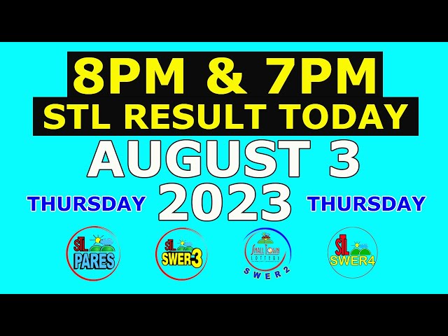 stl result august 3 2023