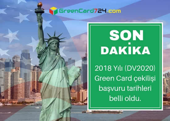 green card tarihleri 2018