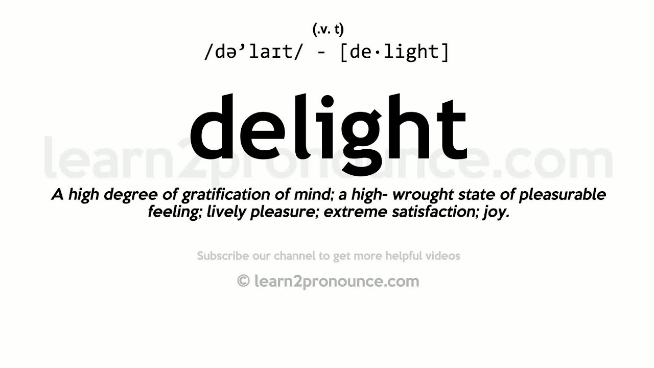 definition delight