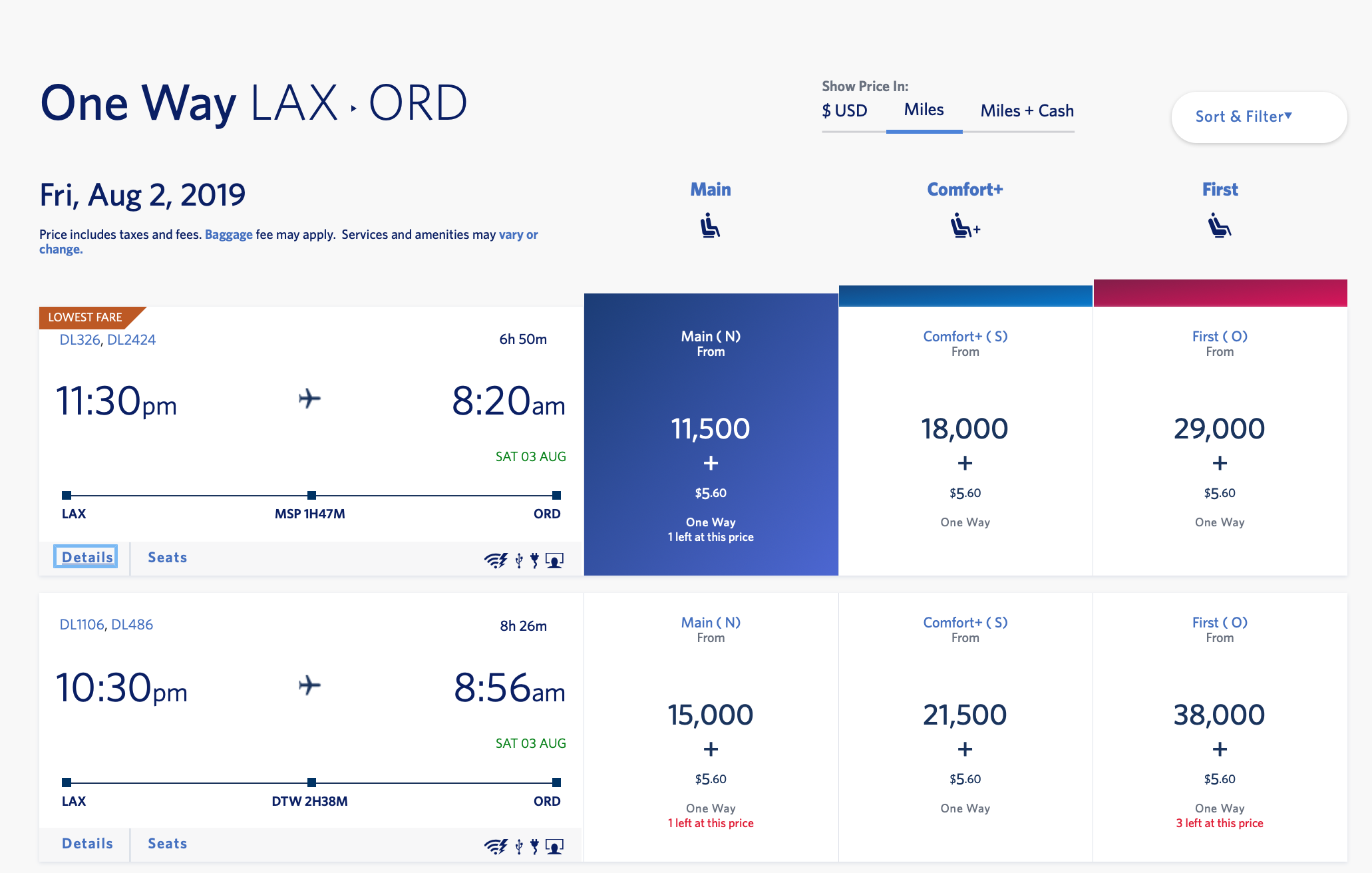 cheapest flights from lax to chicago