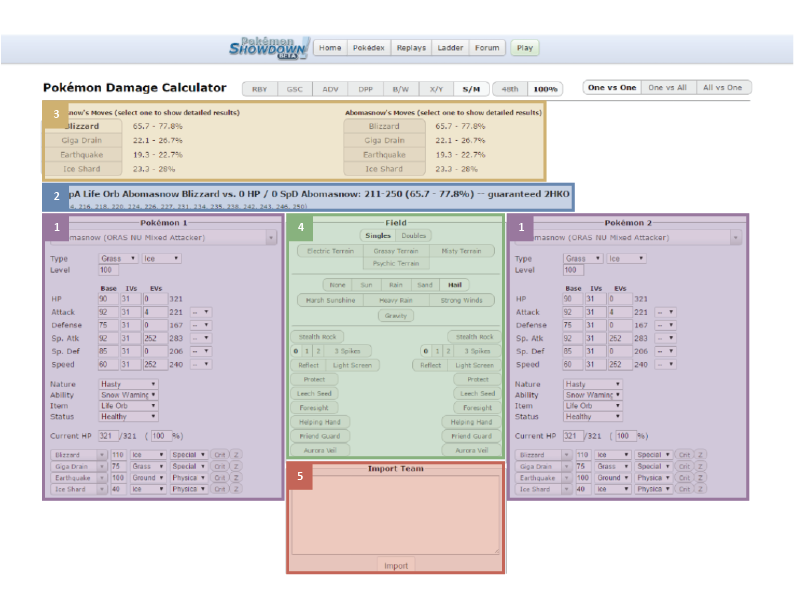 pokemon calculator showdown