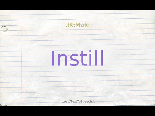 synonyms for instil