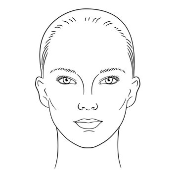 female face outline