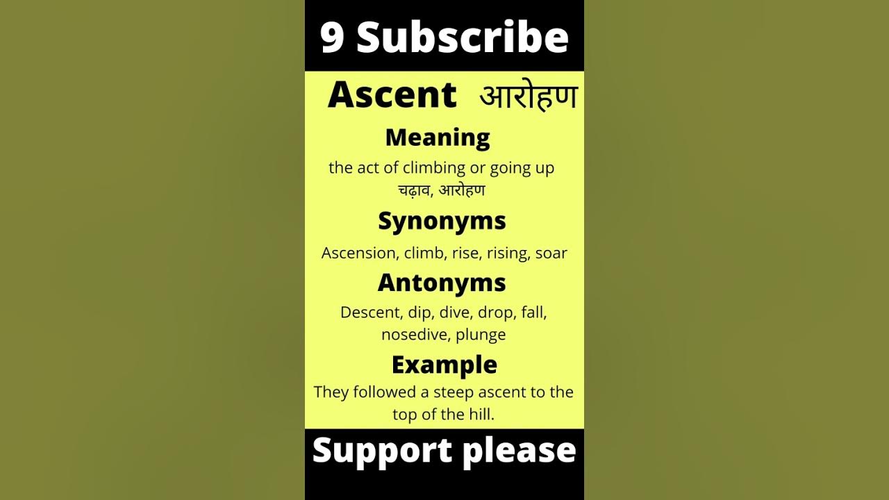 ascension antonym