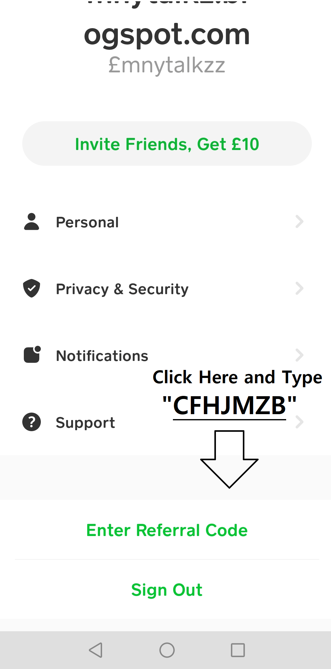 why cant i enter a referral code on cash app