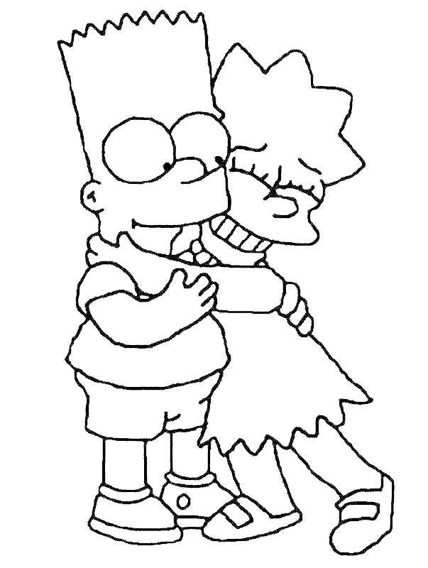 simpsons dibujos para colorear