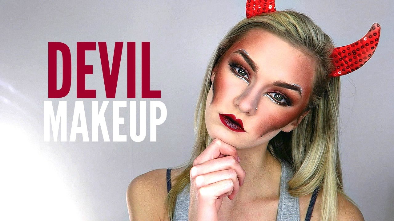 diy devil makeup