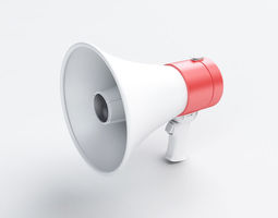 megaphone 3d model free