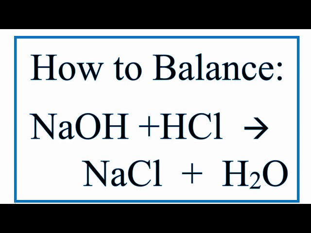 hcl plus naoh