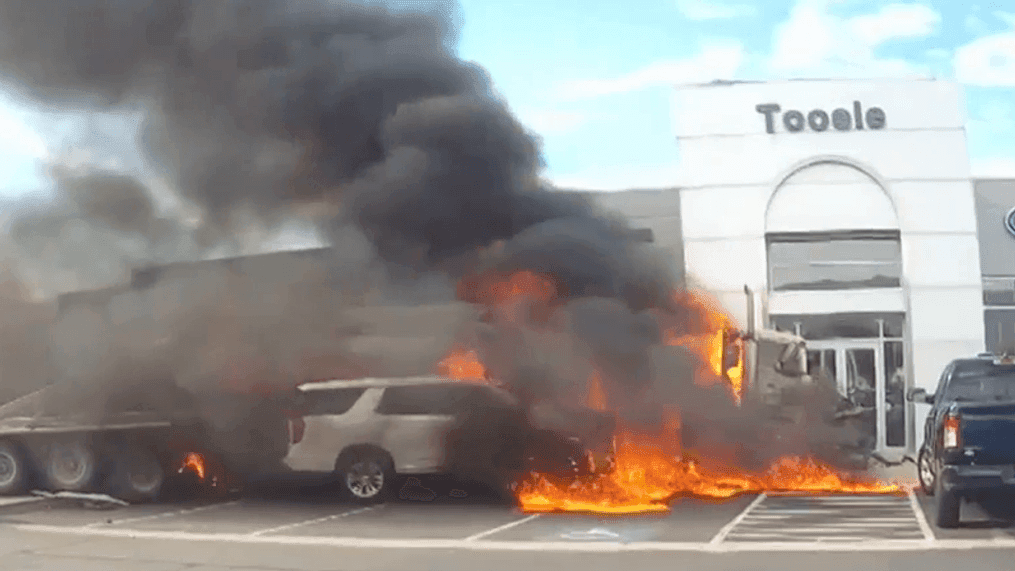 tooele car dealership fire