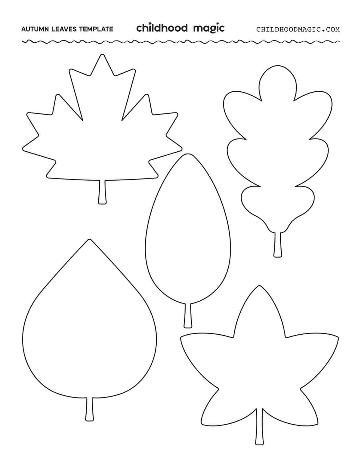 printable leaves