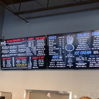 village burger woodstock menu