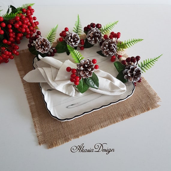 xmas napkin rings