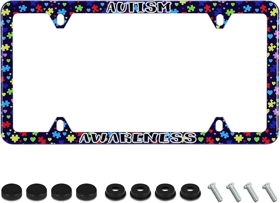 autism license plate frame