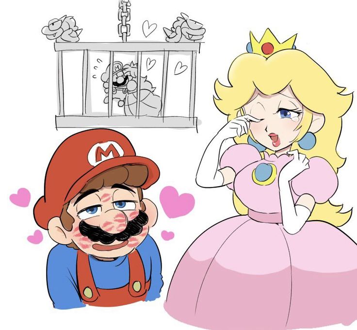 mario x peach