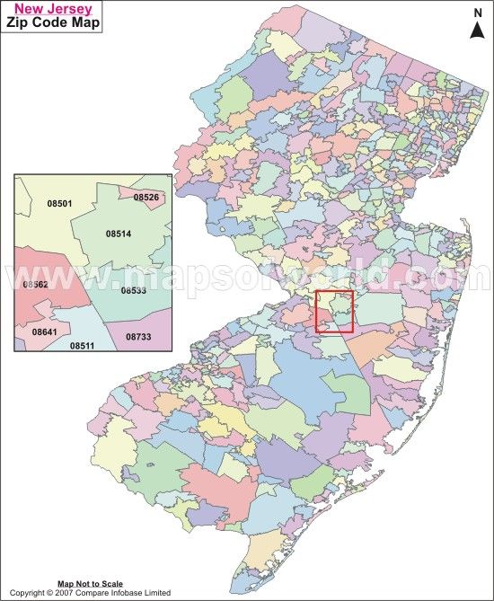 postal code of new jersey