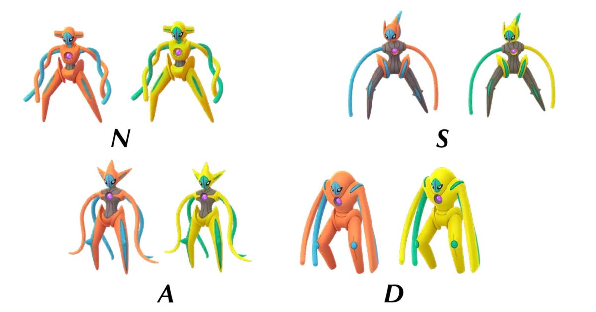 forms of deoxys