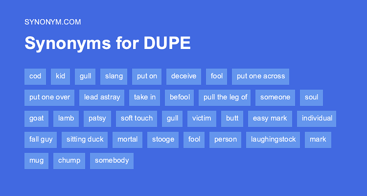 dupée synonyme